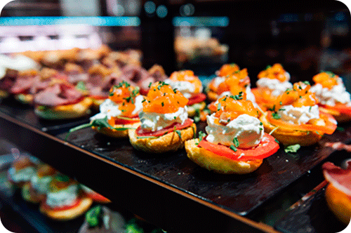 Tapas en un restaurante de El Campello.
