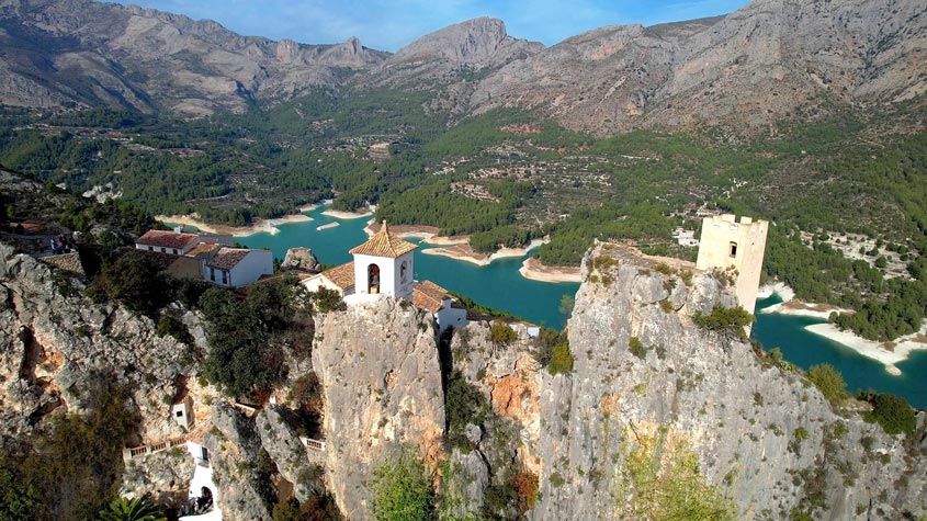 Vista aérea de Guadalest