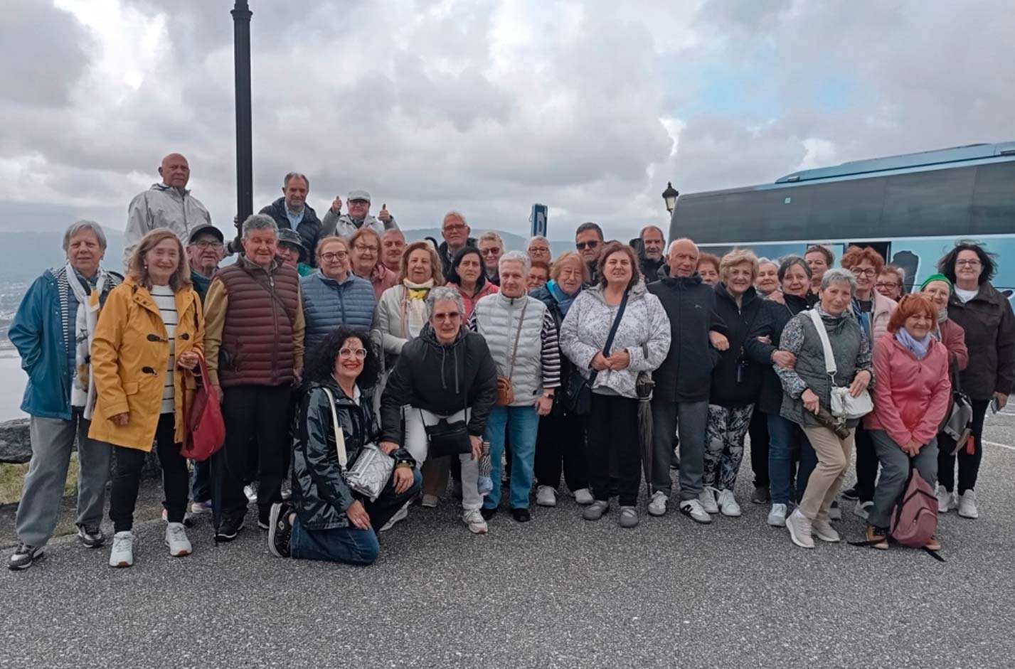 Grupo de socios de ATF Turisferr en nuestro viaje a Cuntis, Galicia Termal