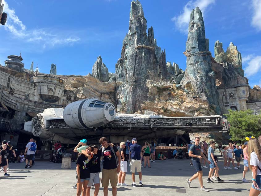 Vista de la zona de Star Wars en uno de los puntos del parque Disney World en Orlando