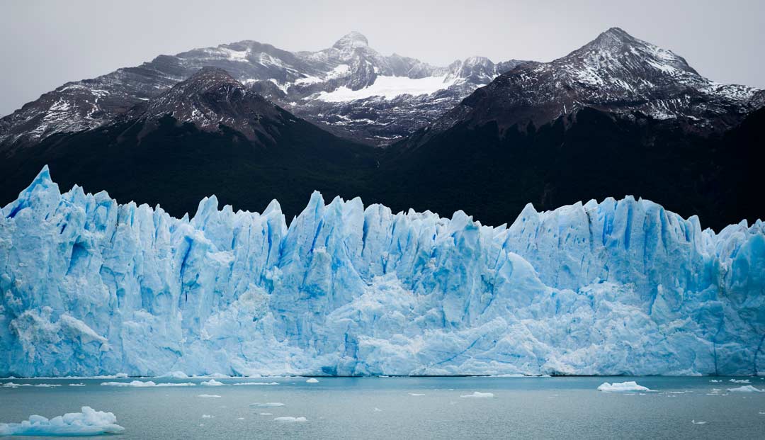 Vista del Glaciar Perito Moreno en Argentina